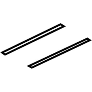 GM 10385804 Roof Rail Front Cover, Gray 10385804 GM Roof Rail Front Cover, Gray Illustration 1 of 1