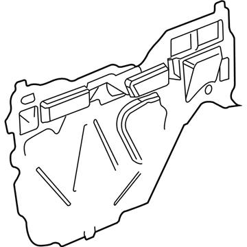 GM 25779164 Water Deflector, Front 25779164 GM Water Deflector, Front Illustration 1 of 1