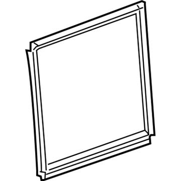 GM 25864381 Weatherstrip, Rear 25864381 GM Weatherstrip, Rear Illustration 1 of 1