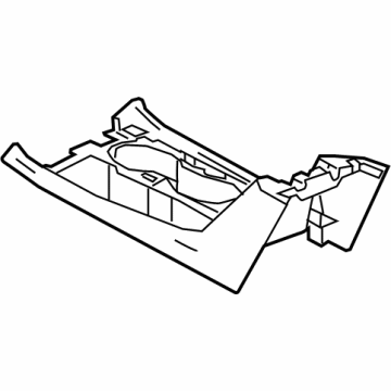 84500344 GM Trim Plate, Jet Black Illustration 1 of 1
