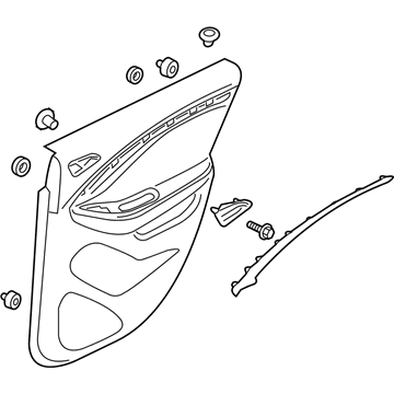 Buick 23361997 Door Trim Panel