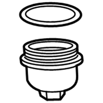 GM 55484645 Filter Cover 55484645 GM Filter Cover Illustration 1 of 1
