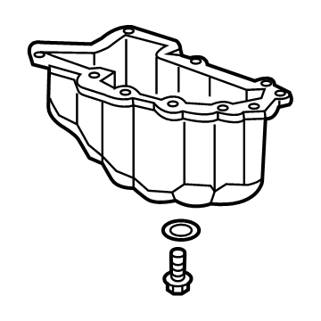 GMC 12628375 Lower Oil Pan