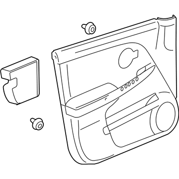 15789385 GM Door Trim Panel, Front Driver Side Illustration 1 of 1
