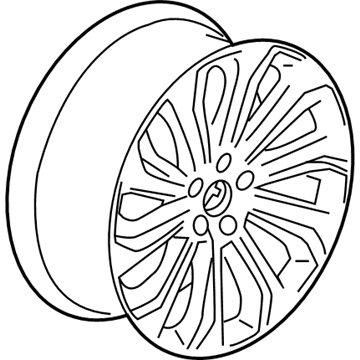 22976141 GM Wheel, Alloy, Rear Illustration 1 of 1