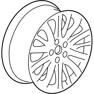 GM 84306076 Wheel, Alloy, Silver 84306076 GM Wheel, Alloy, Silver Illustration 1 of 1