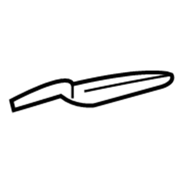 GM 15788568 Lower Seal, Rear Driver Side 15788568 GM Lower Seal, Rear Driver Side Illustration 1 of 1