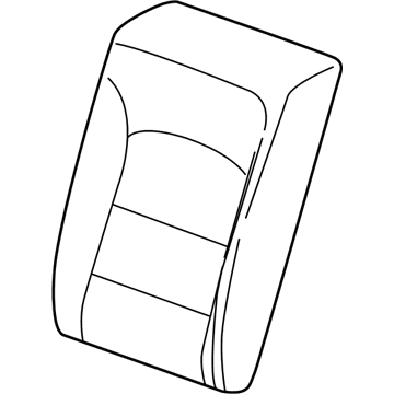 GM 84111005 Seat Back Cover, Ash Gray, Rear 84111005 GM Seat Back Cover, Ash Gray, Rear Illustration 1 of 1