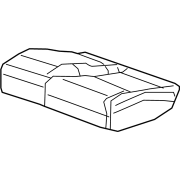 GM 84561003 Cushion Cover, Black, Rear 84561003 GM Cushion Cover, Black, Rear Illustration 1 of 1