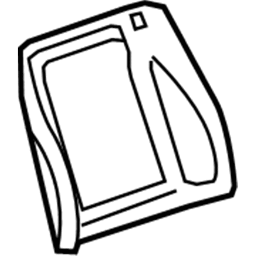 15815905 GM Seat Back Panel Illustration 1 of 1