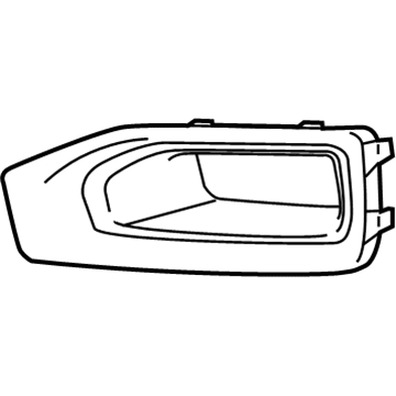 GM 22936426 Fog Lamp Bezel, Front Driver Side 22936426 GM Fog Lamp Bezel, Front Driver Side Illustration 1 of 1