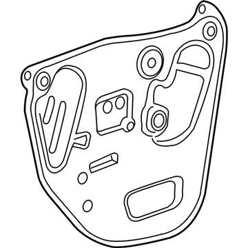 84390009 GM Water Deflector, Front Driver Side Illustration 1 of 1