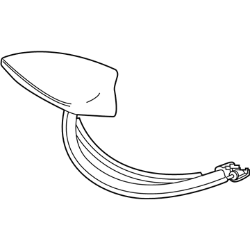 84258192 GM Antenna Base, Black Illustration 1 of 1