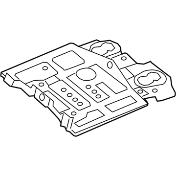 GM 19316145 Battery Tray 19316145 GM Battery Tray Illustration 1 of 1