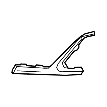 GM 23335550 Molding Extension, Passenger Side 23335550 GM Molding Extension, Passenger Side Illustration 1 of 1