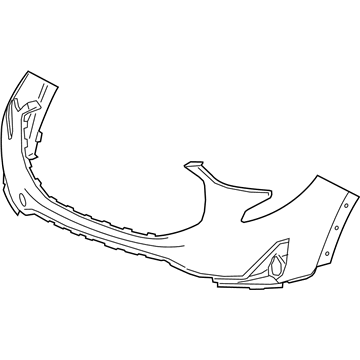 GM 84418527 Bumper Cover 84418527 GM Bumper Cover Illustration 1 of 1