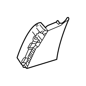 84338069 GM Corner Trim, Jet Black, Rear Driver Side Illustration 1 of 1