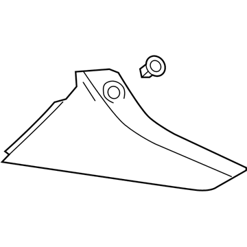 GM 23499904 Side Panel, Black, Passenger Side 23499904 GM Side Panel, Black, Passenger Side Illustration 1 of 1