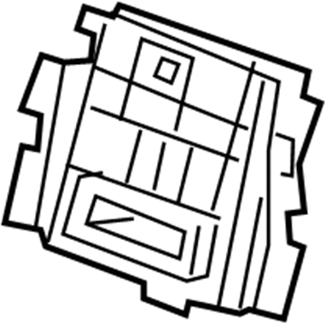 84487088 GM Display Unit, Black Illustration 1 of 1