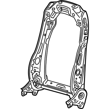 GM 84301092 Seat Back Frame, Front 84301092 GM Seat Back Frame, Front Illustration 1 of 1