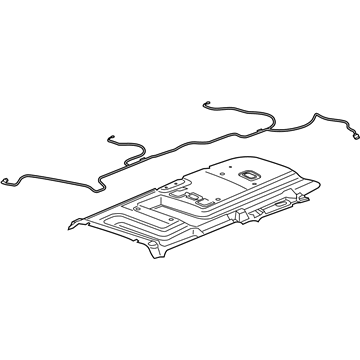 GM 19352512 Headliner, Rear 19352512 GM Headliner, Rear Illustration 1 of 1