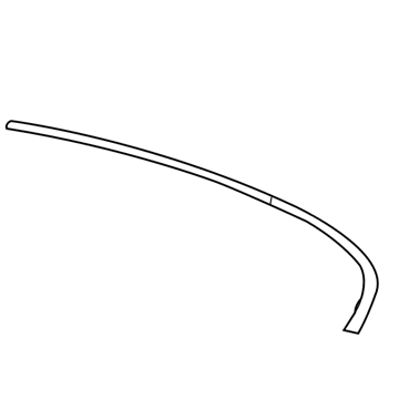 13276072 GM Reveal Molding, Rear Passenger Side Illustration 1 of 1
