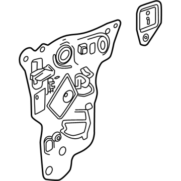 GM 86804679 Deflector Assembly-Front Side Door Water 86804679 GM Deflector Assembly-Front Side Door Water Illustration 1 of 1
