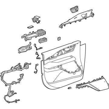 GM 85774263 Trim Assembly-Front Side Door *Backen Blackk 85774263 GM Trim Assembly-Front Side Door *Backen Blackk Illustration 1 of 1