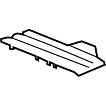 GM 25863771 Track Cover, Titanium, Driver Side 25863771 GM Track Cover, Titanium, Driver Side Illustration 1 of 1