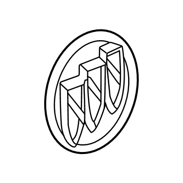 42738782 GM Emblem, Rear Illustration 1 of 1