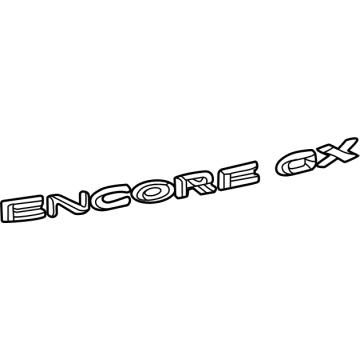 GM 42750536 Nameplate, Rear 42750536 GM Nameplate, Rear Illustration 1 of 1