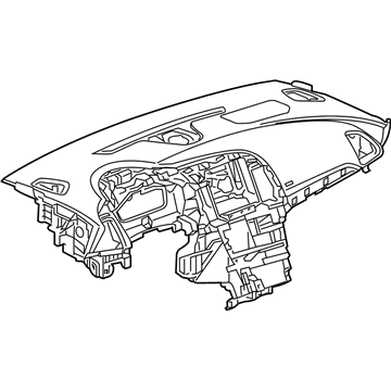 GM 13493529 Instrument Panel, Silver 13493529 GM Instrument Panel, Silver Illustration 1 of 1