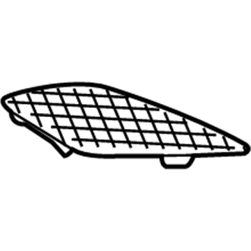 GM 13306598 Speaker Grille, Black, Front Passenger Side 13306598 GM Speaker Grille, Black, Front Passenger Side Illustration 1 of 1
