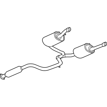 Chevy 25794071 Muffler With Tail Pipe