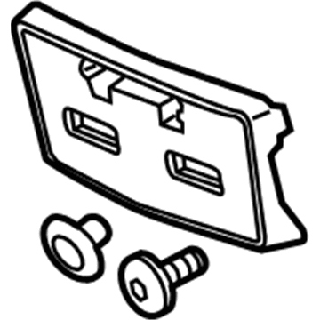 GM 22763523 License Bracket 22763523 GM License Bracket Illustration 1 of 1
