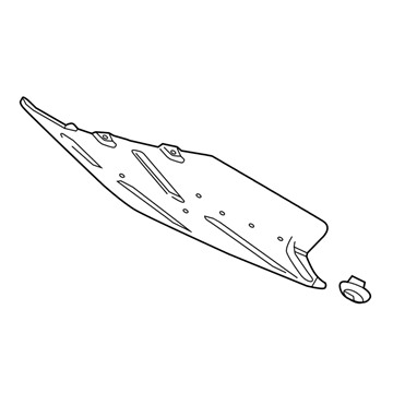 Cadillac Underbody Splash Shield - 23285847