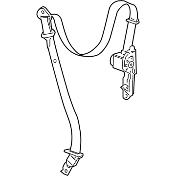 Chevy 19181032 Belt & Retractor
