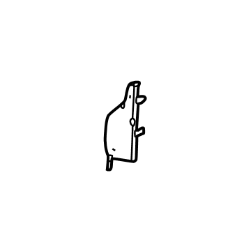GM 84876437 Upper Baffle, Lower Driver Side 84876437 GM Upper Baffle, Lower Driver Side Illustration 1 of 1