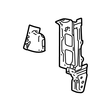 85143766 GM Tail Lamp Pocket, Driver Side Illustration 1 of 1