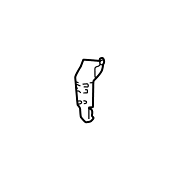 GM 85532604 Side Reinforcement Filler Panel, Driver Side 85532604 GM Side Reinforcement Filler Panel, Driver Side Illustration 1 of 1