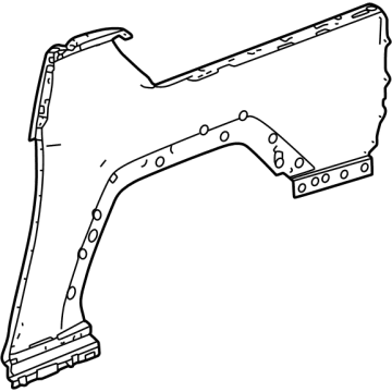 GM 85522289 Quarter Panel, Rear Outer Passenger Side 85522289 GM Quarter Panel, Rear Outer Passenger Side Illustration 1 of 1