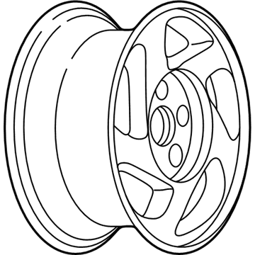 Pontiac 12368945 Wheel, Alloy