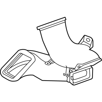 GM 85622321 Duct-Auxiliary A/C Air Lower 85622321 GM Duct-Auxiliary A/C Air Lower Illustration 1 of 1
