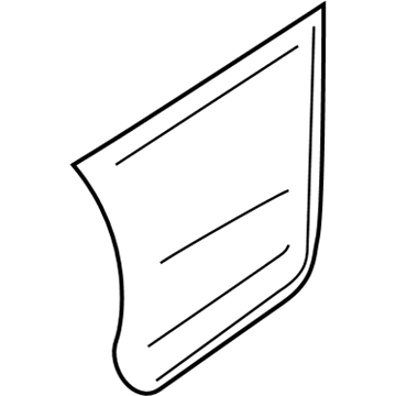 GM 10323407 Lower Panel, Rear Outer Driver Side 10323407 GM Lower Panel, Rear Outer Driver Side Illustration 1 of 1