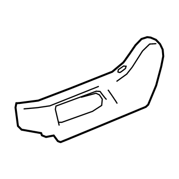 84458083 GM Outer Finish Panel, Black, Front Driver Side Illustration 1 of 1
