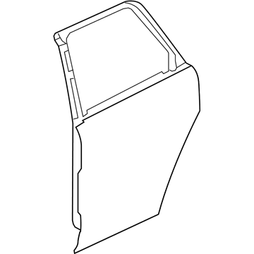 GM 25997633 Door Shell, Rear Driver Side 25997633 GM Door Shell, Rear Driver Side Illustration 1 of 1