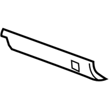 GM 15804490 Front Cover, Titanium, Driver Side 15804490 GM Front Cover, Titanium, Driver Side Illustration 1 of 1