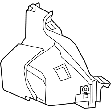 84134562 GM Trunk Side Trim, Black Diamon, Rear Driver Side Illustration 1 of 1