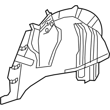 GM 84473368 Inner Wheelhouse, Rear Passenger Side 84473368 GM Inner Wheelhouse, Rear Passenger Side Illustration 1 of 1