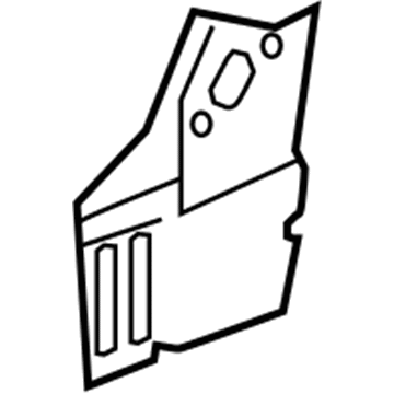 GM 23360900 Lower Extension, Rear Inner Driver Side 23360900 GM Lower Extension, Rear Inner Driver Side Illustration 1 of 1